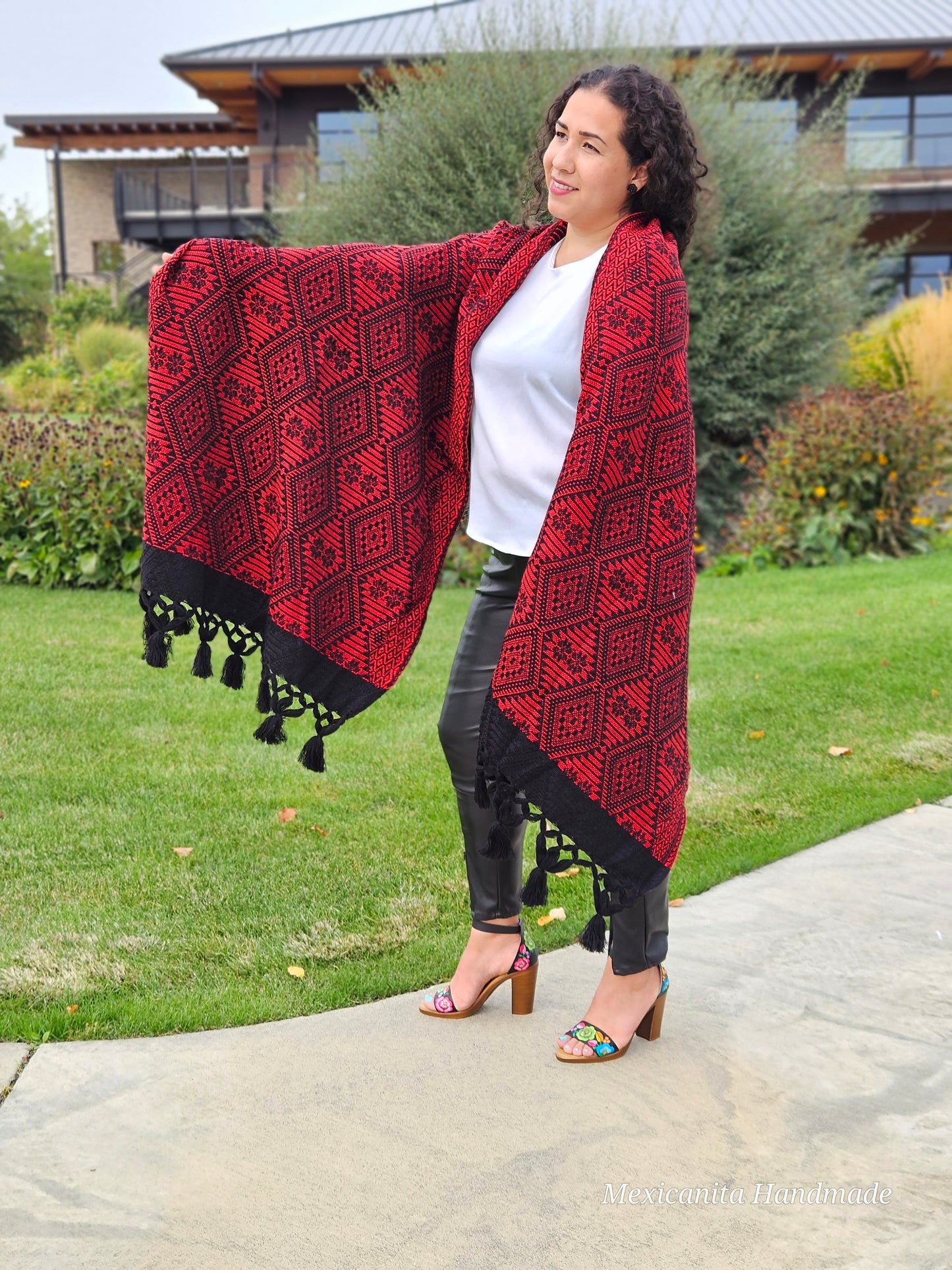 Mexican rebozo, artisanal shawl