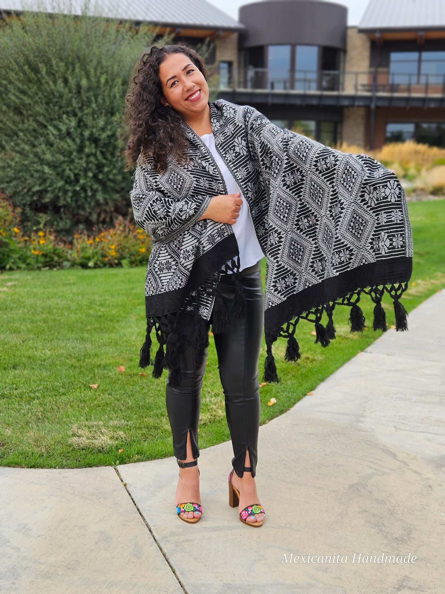 Mexican rebozo, artisanal shawl