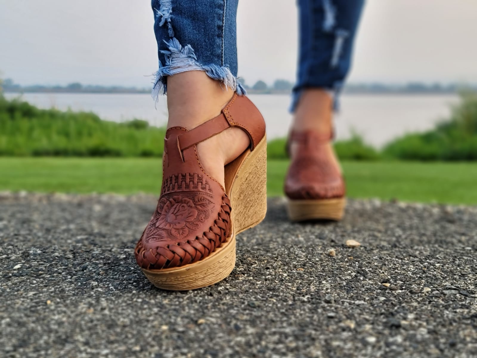 Natasha mexican wedges||Huarache mexicano