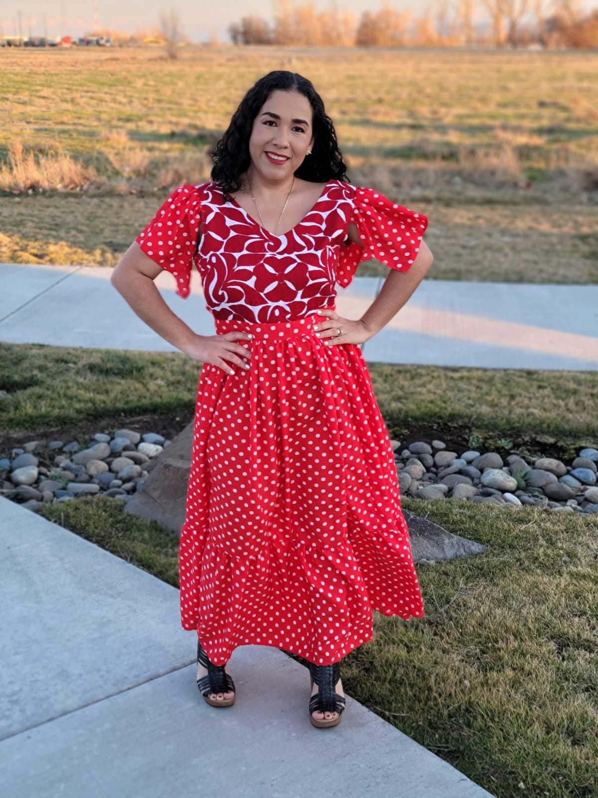 Red otomi dress
