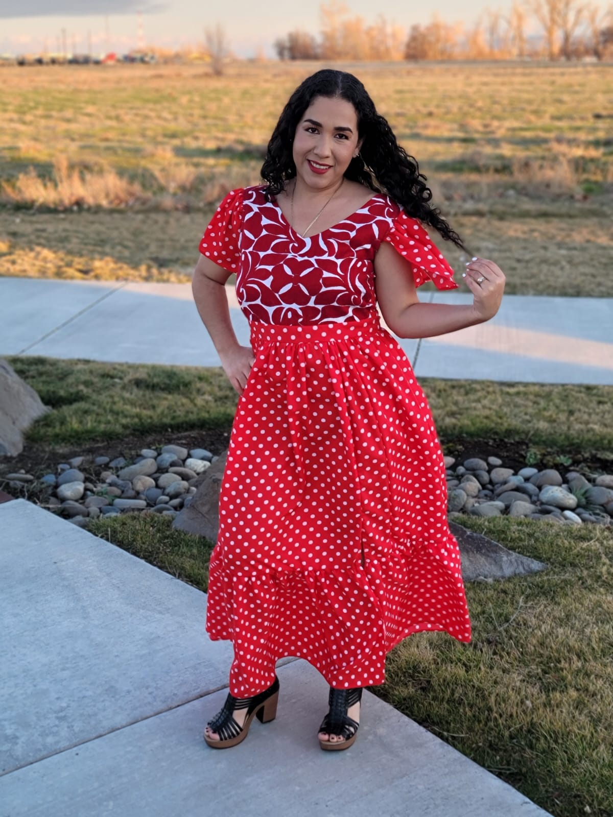 Red otomi dress