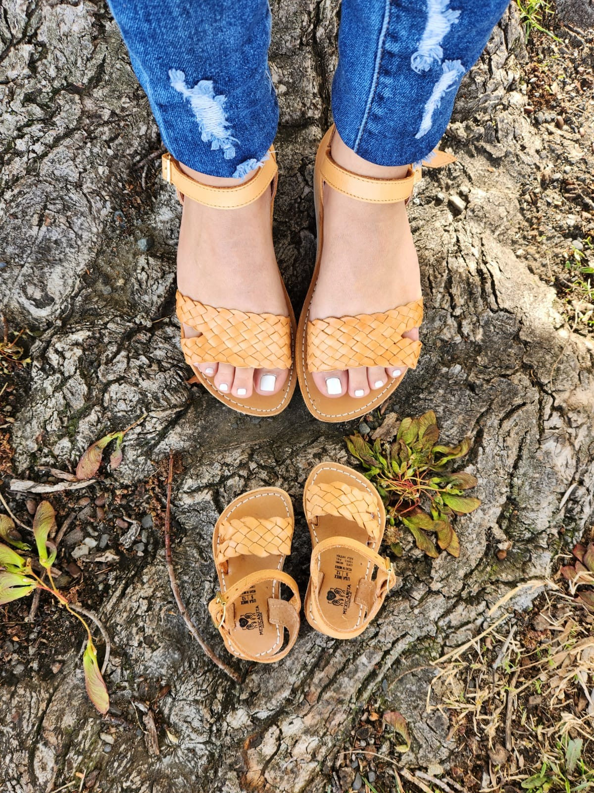 Mom and me sandals, mexican huarache