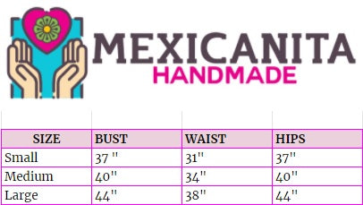 V-Neck Sleeveless Mexican Dress