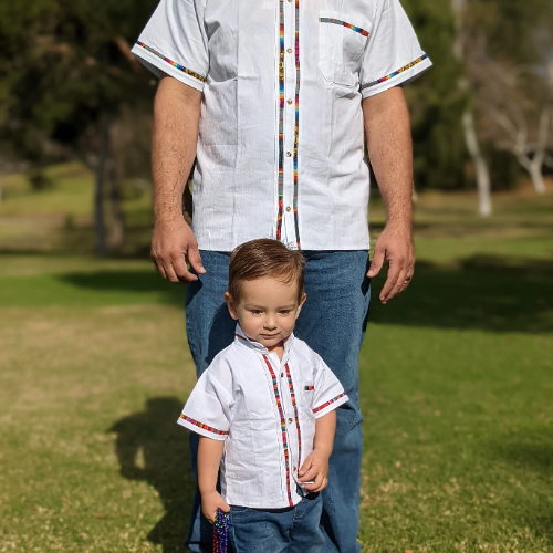 DAD AND SON MATCHING GUAYABERA