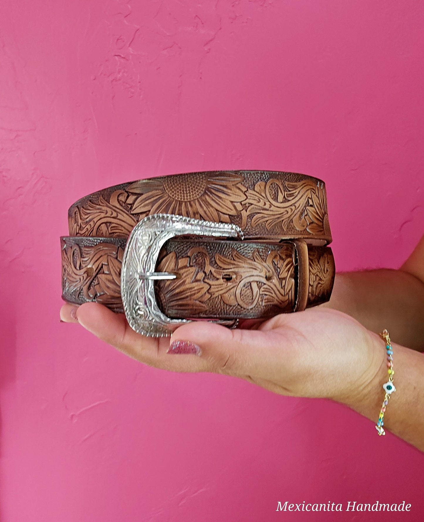 Women's tooled Belt