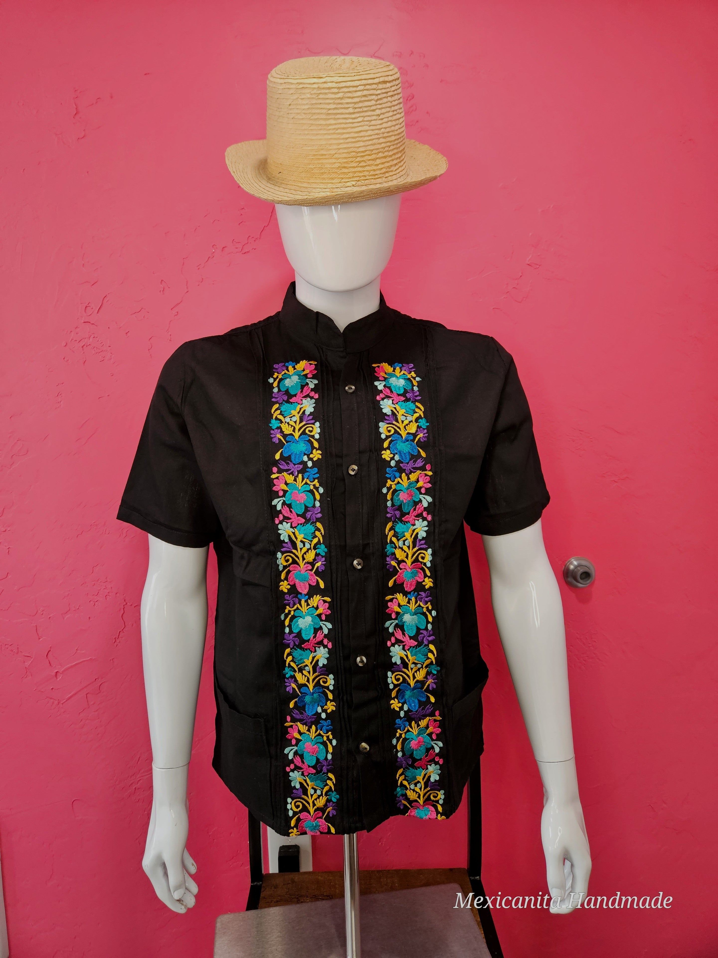 San Blas guayabera for men shirts for men mexican guayabera MEXICANITA HANDMADE