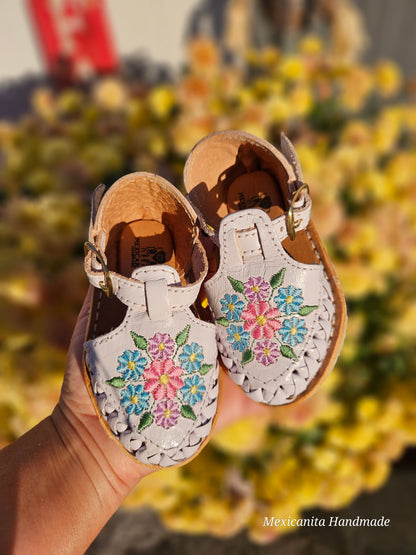 Aislin Babies and toddlers huaraches sandal/Huaraches para bebe//Girls shoes/Mexican huaraches for babies and toddlers//