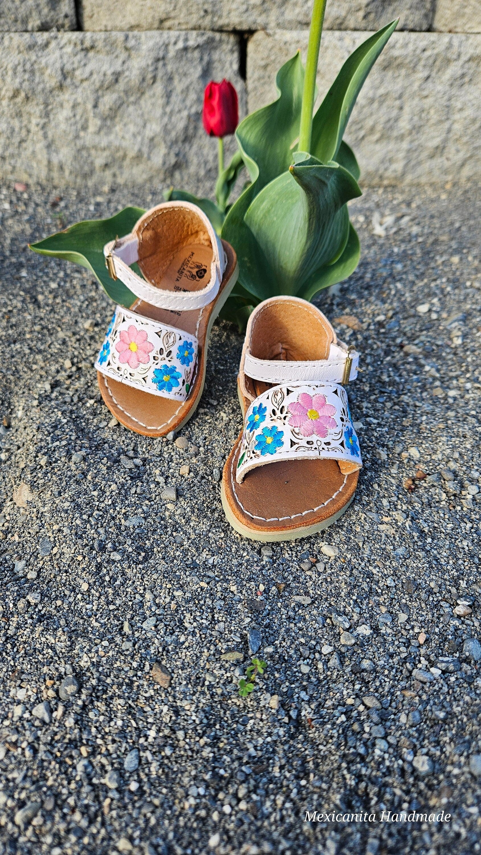 Chantal sandals for babies and girls Baby huarache Huarache for girl MEXICANITA HANDMADE