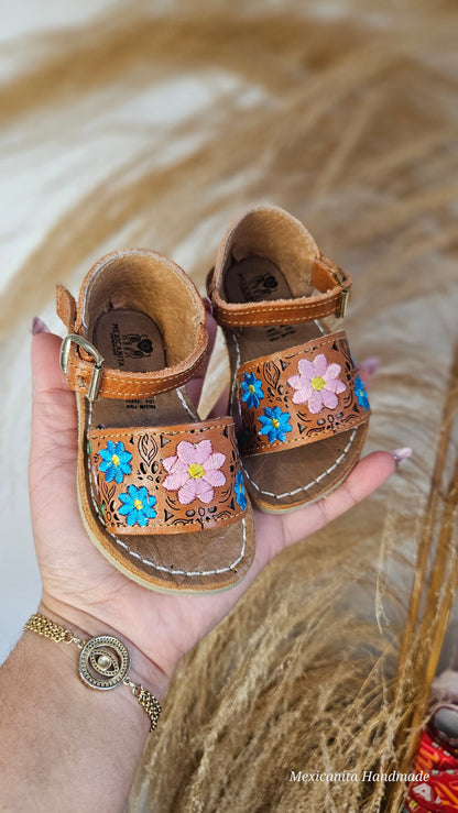 Chantal sandals for babies and girls||Baby huarache||Huarache for girls||Mexican huarache for kids|| shoes for girls||Huarache mexicano