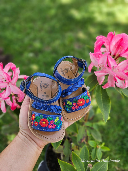 Natalia blue Babies and toddlers huaraches sandal/Huaraches para bebe//Girls sandals, huaraches for babies and toddlers, baby shower gift