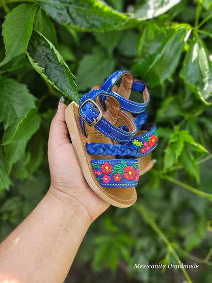 Natalia blue Babies and toddlers huaraches sandal/Huaraches para bebe//Girls sandals, huaraches for babies and toddlers, baby shower gift