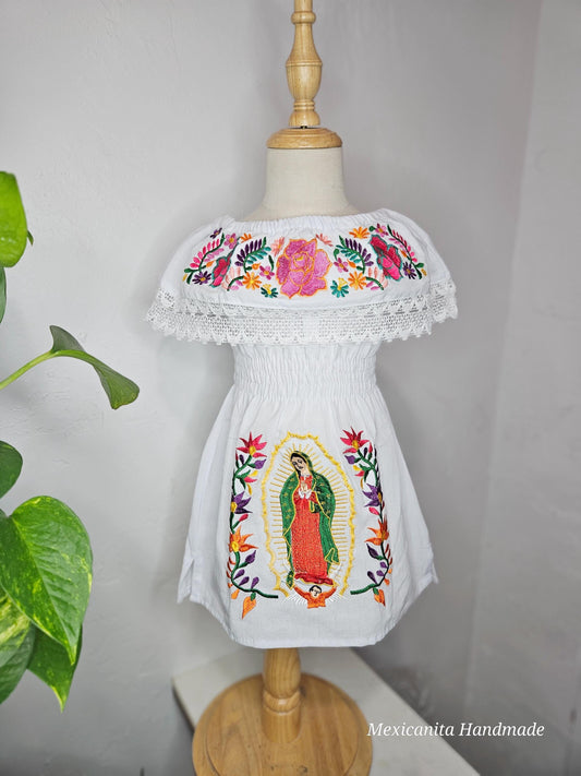 Virgencita outfit || Virgen Maria dress || Virgen de Guadalupe onesie|| Lady of guadalupe dress|| Mexican outfit for girls|| Virgin Mary