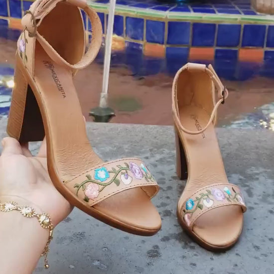 Venice //Mexican wedges//High heel huarache//Mexican huarache//Mexican heels//Huarache mexicano//Mexican sandals