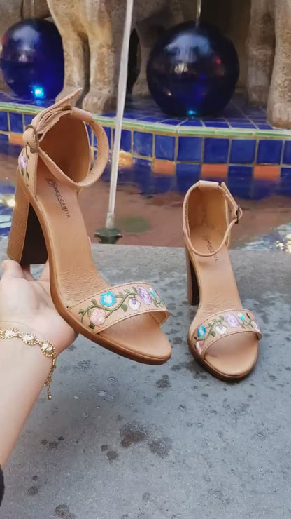 Venice //Mexican wedges//High heel huarache//Mexican huarache//Mexican heels//Huarache mexicano//Mexican sandals