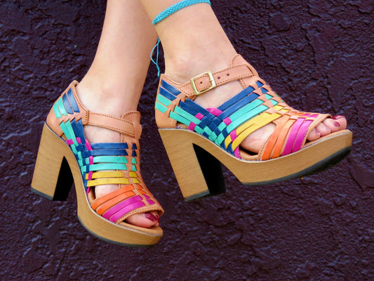 Margarita heels mexican sandals