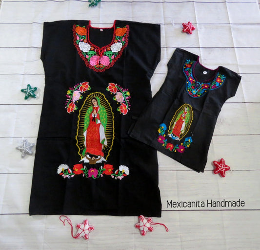 Virgen de Guadalupe Mommy and me Matching dress