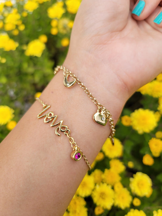 Love and infinity bracelet