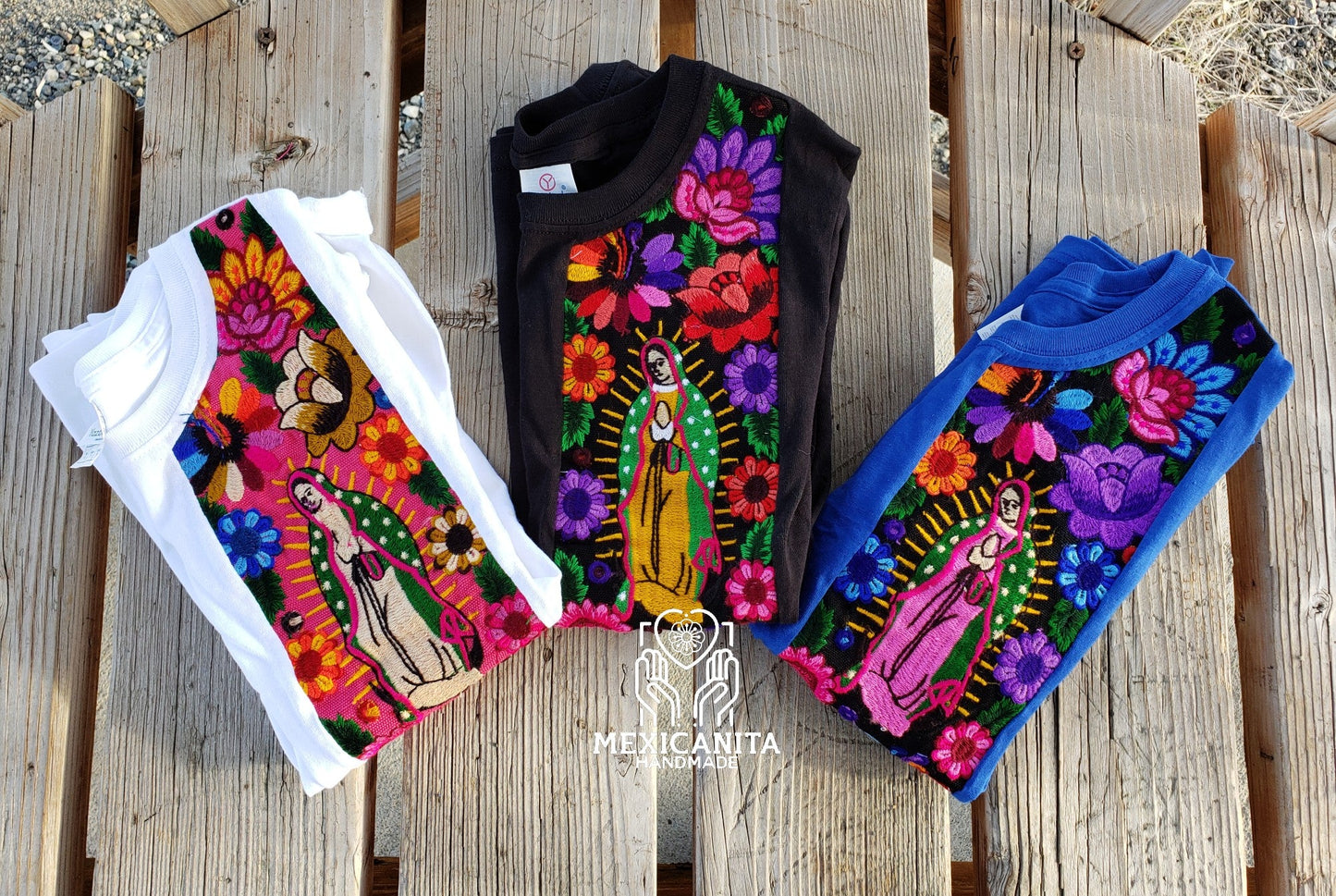 Virgen de Guadalupe blouse embroidered