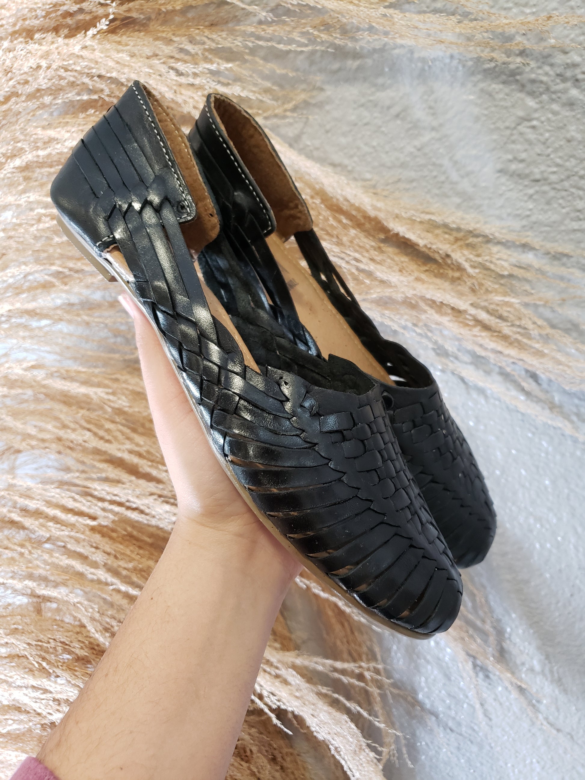 Black sandals||Huaraches mexicano||Women's huaraches