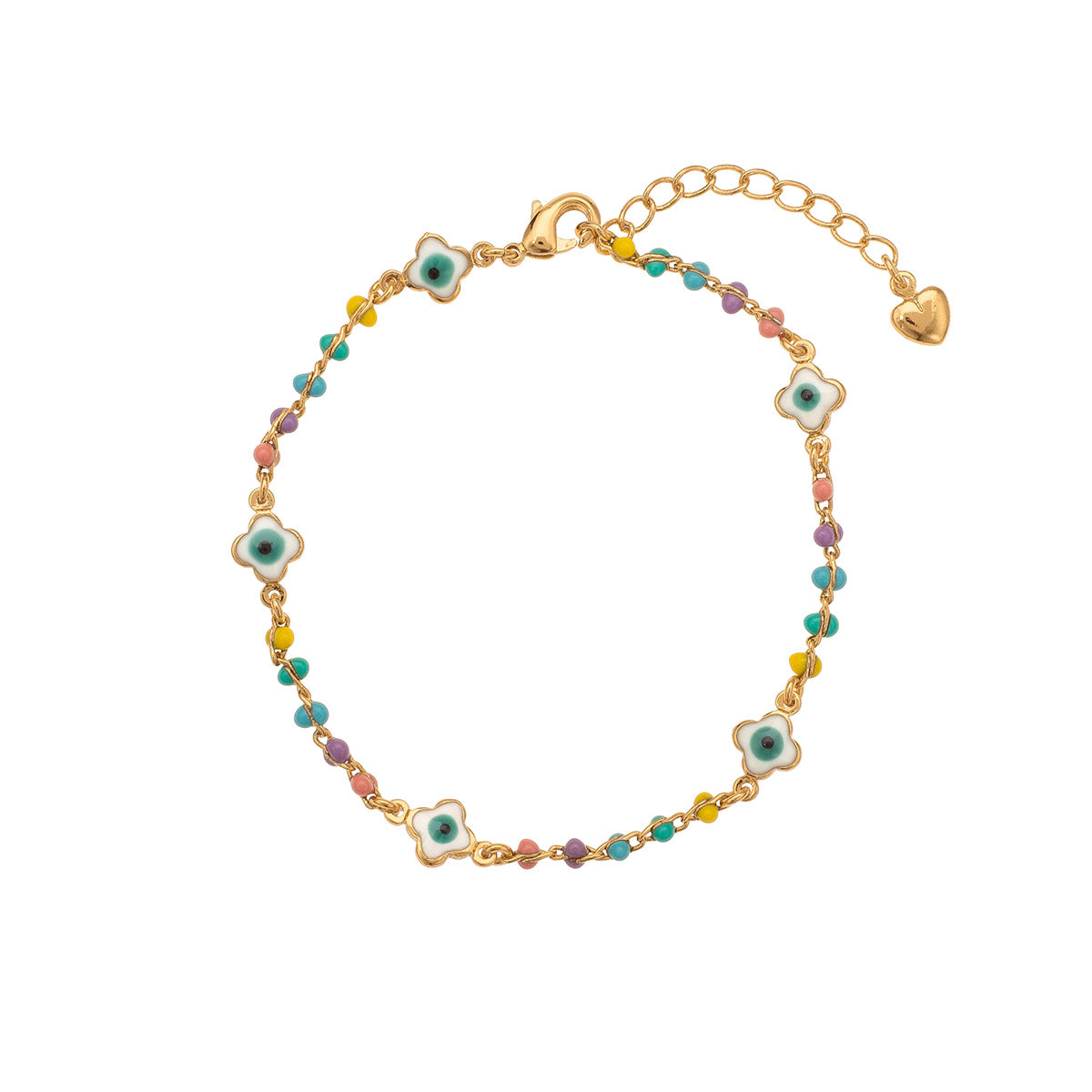 Multicolor evil eye bracelet||Ojo turco charm||Evil eye charm