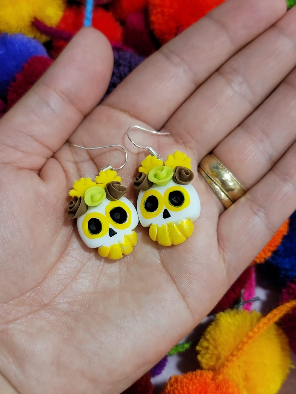 Pendientes Calaverita