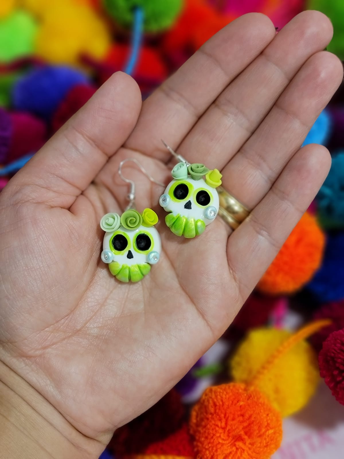 Pendientes Calaverita