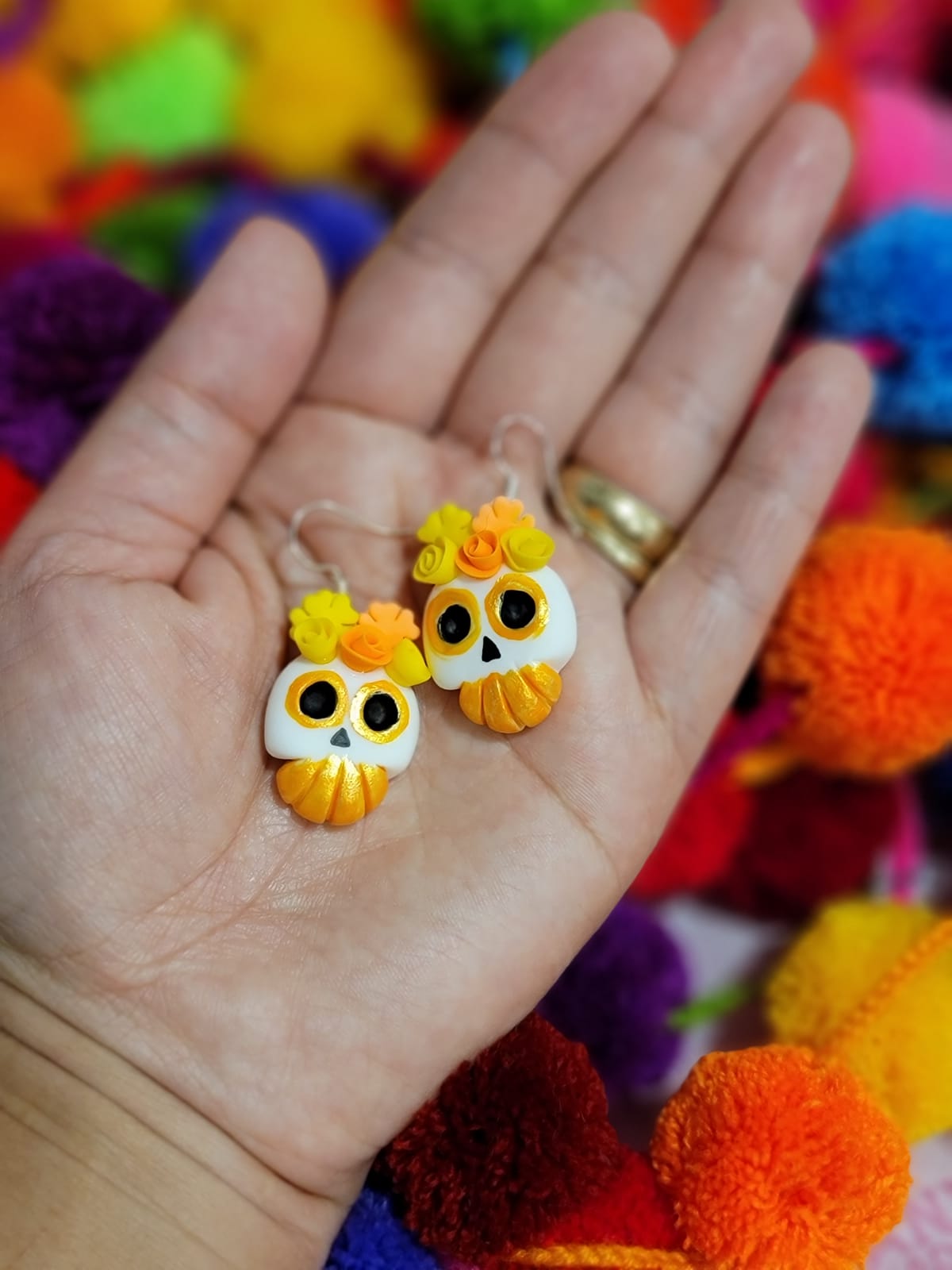 Pendientes Calaverita