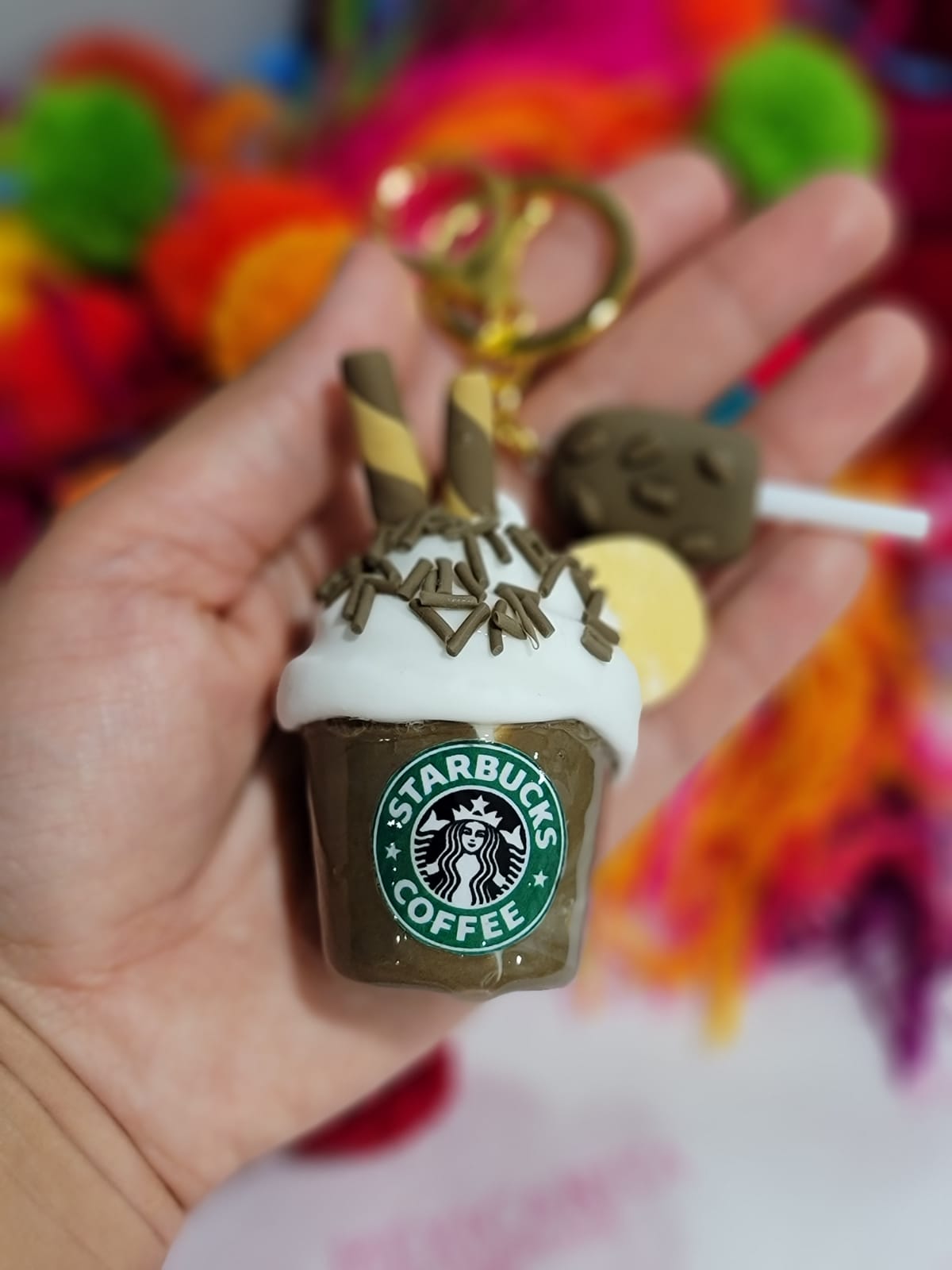 Llavero frappé de Starbucks