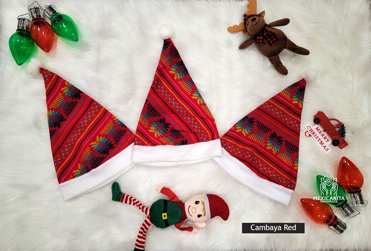 Gorros navideños|| Gorro de Papá Noel||Sombrero navideño mexicano