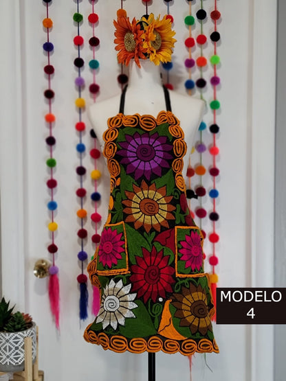 Sunflower Apron|| Mexican Apron