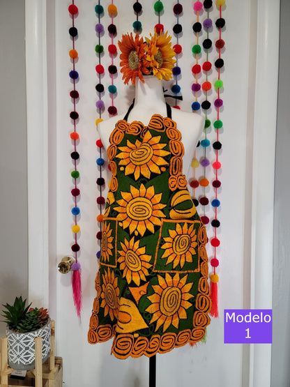 Sunflower Apron|| Mexican Apron