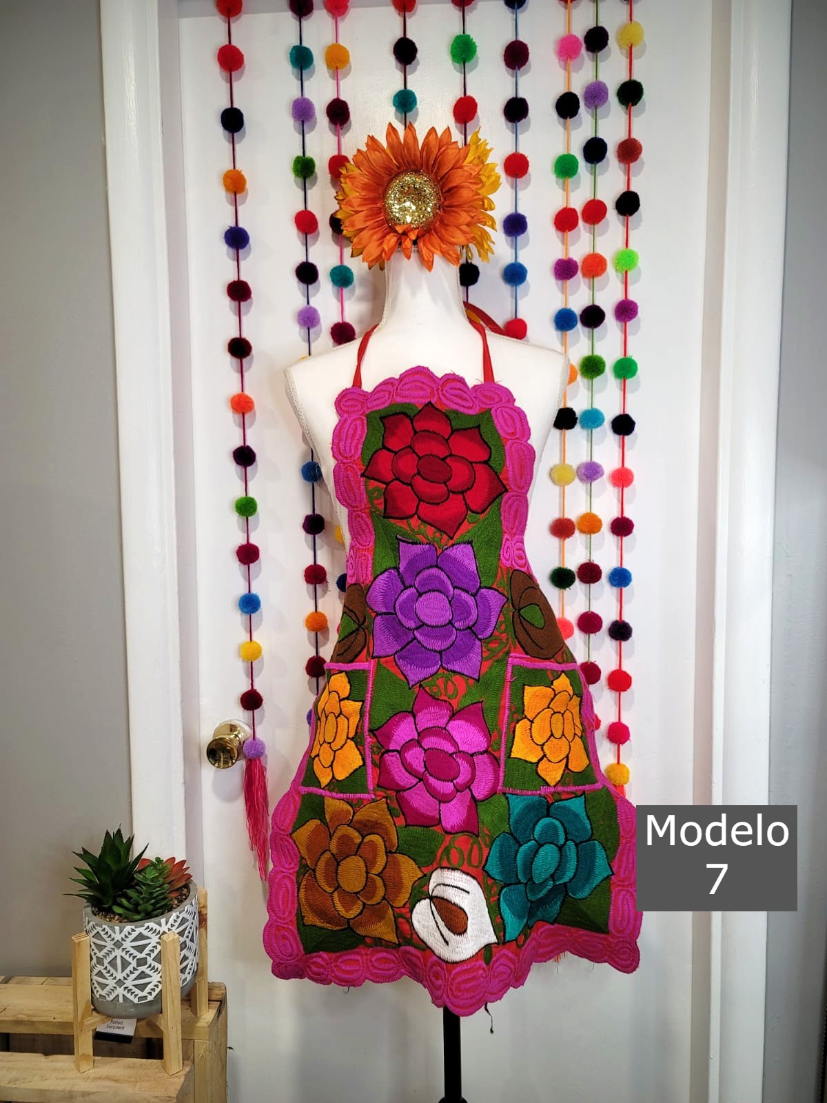 Sunflower Apron|| Mexican Apron