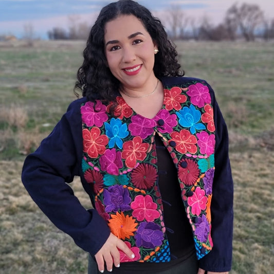 Embroidered mexican jacket