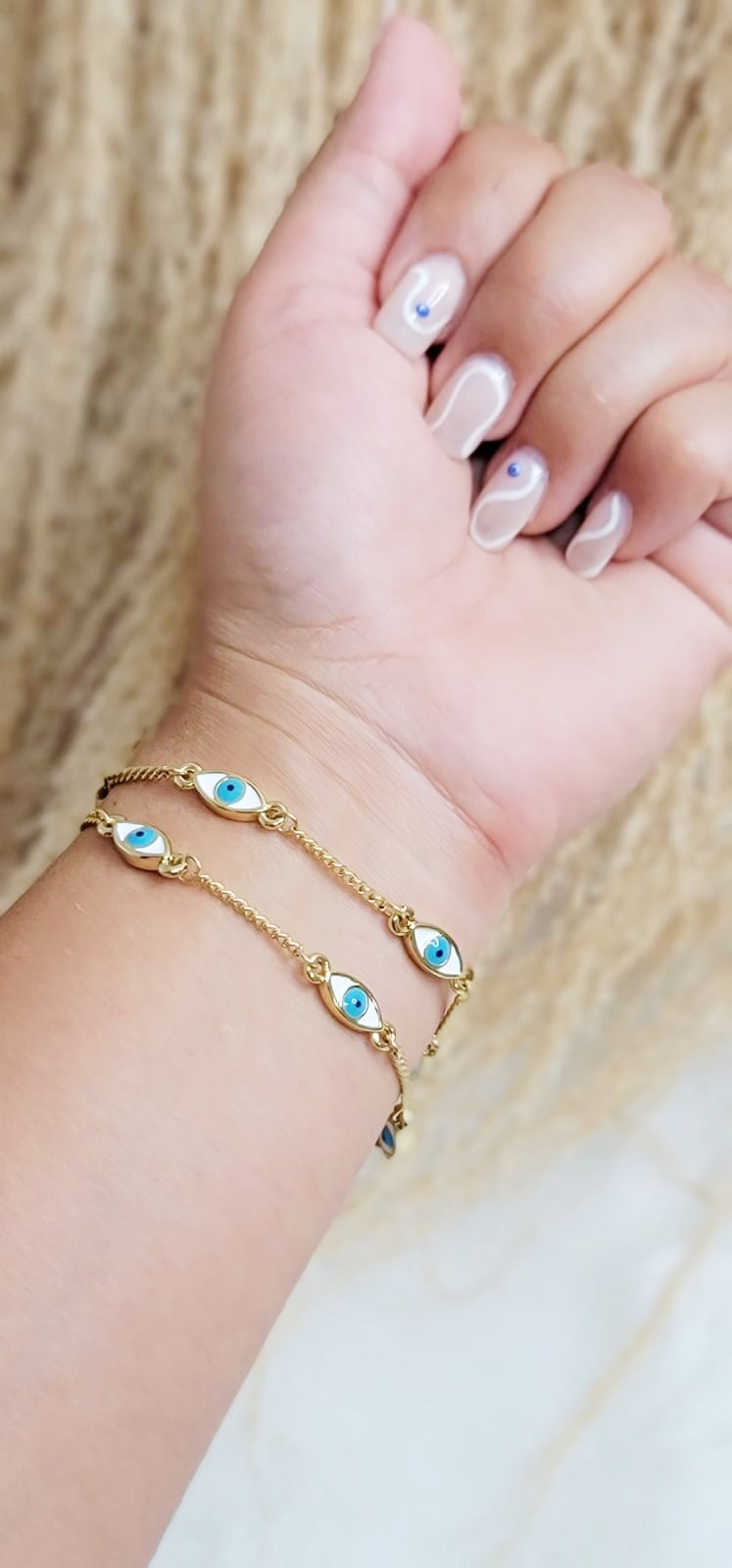 2 in 1 evil eye bracelet ||Ojo turco||