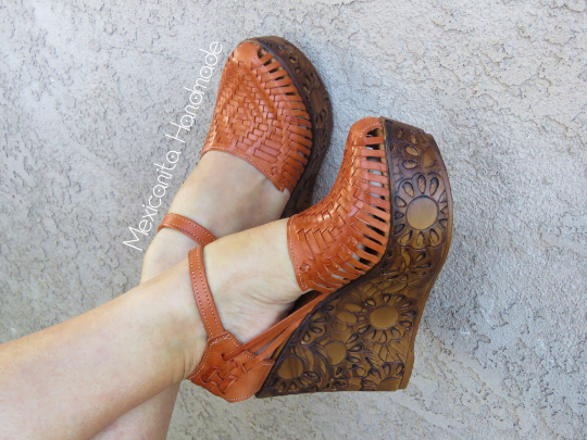 Wedge huarache sandals on sale