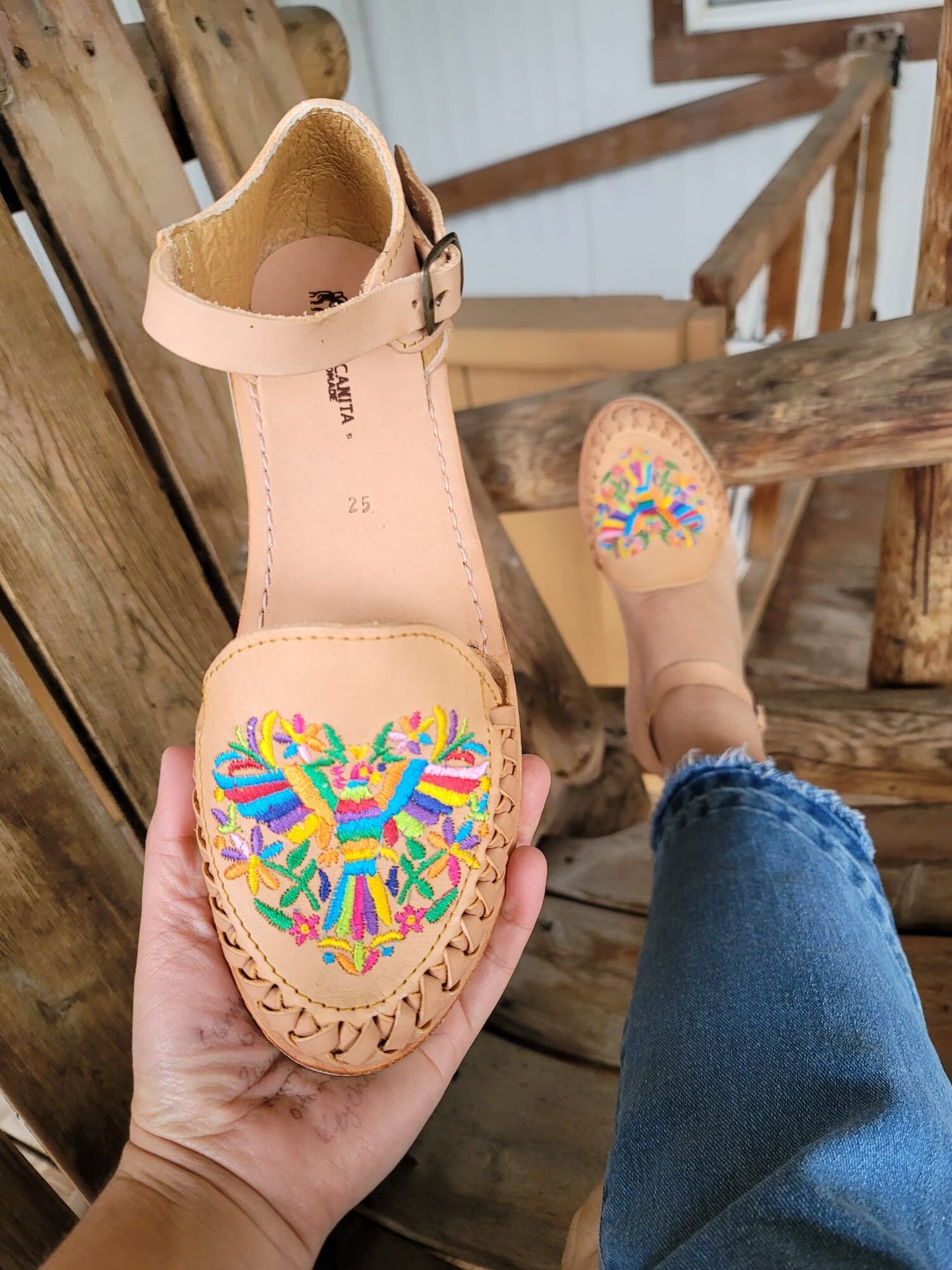 Otomi closed toe huarache||mexican huarache||boho-hippie||huarache mexicano||huarache for women||mexican sandals||tenango art||otomi art||