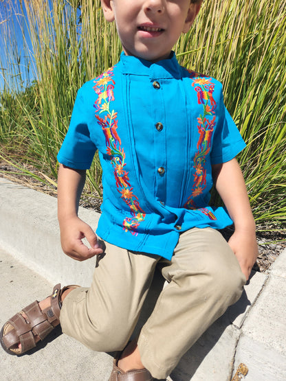 Mexican guayaberas for boys, Boys shirts, Mexican shirts for boys, guayaberas for toddlers and boys, guayabera for kids