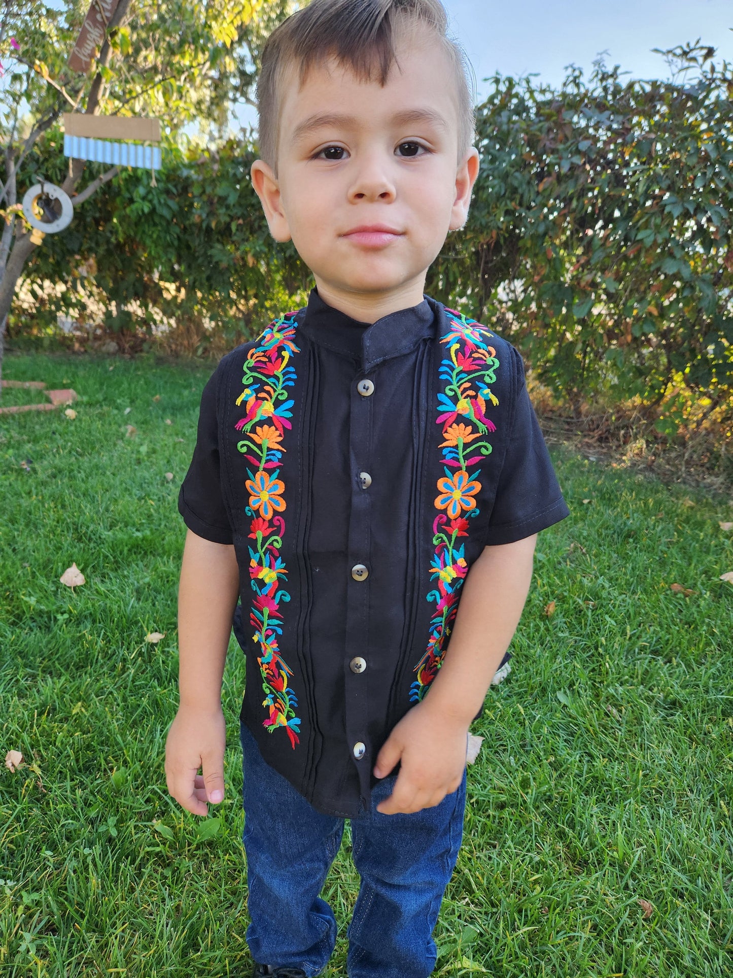 Mexican guayaberas for boys, Boys shirts, Mexican shirts for boys, guayaberas for toddlers and boys, guayabera for kids