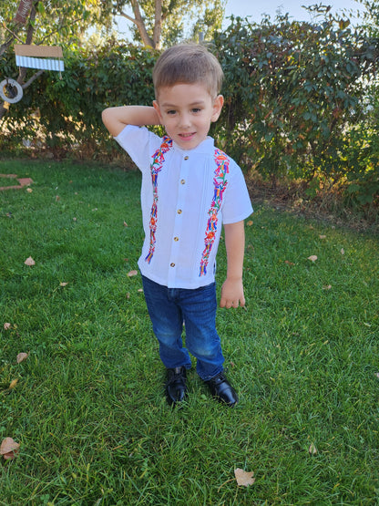 Mexican guayaberas for boys, Boys shirts, Mexican shirts for boys, guayaberas for toddlers and boys, guayabera for kids