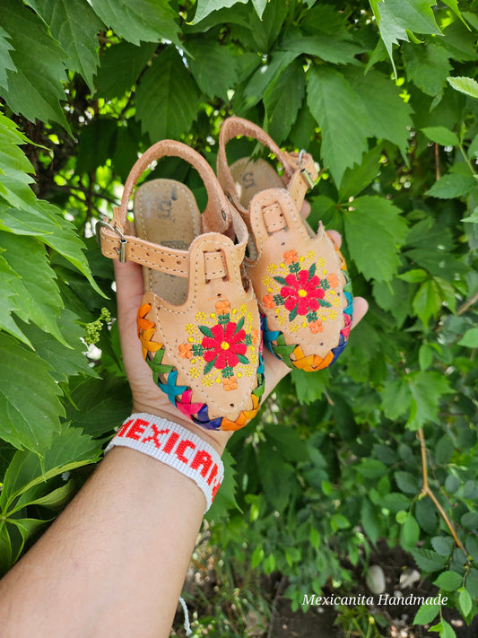 Fanny Babies and toddlers huaraches/Huaraches para bebe/Huaraches for girls/Girls shoes//Mexican huaraches for babies and toddlers