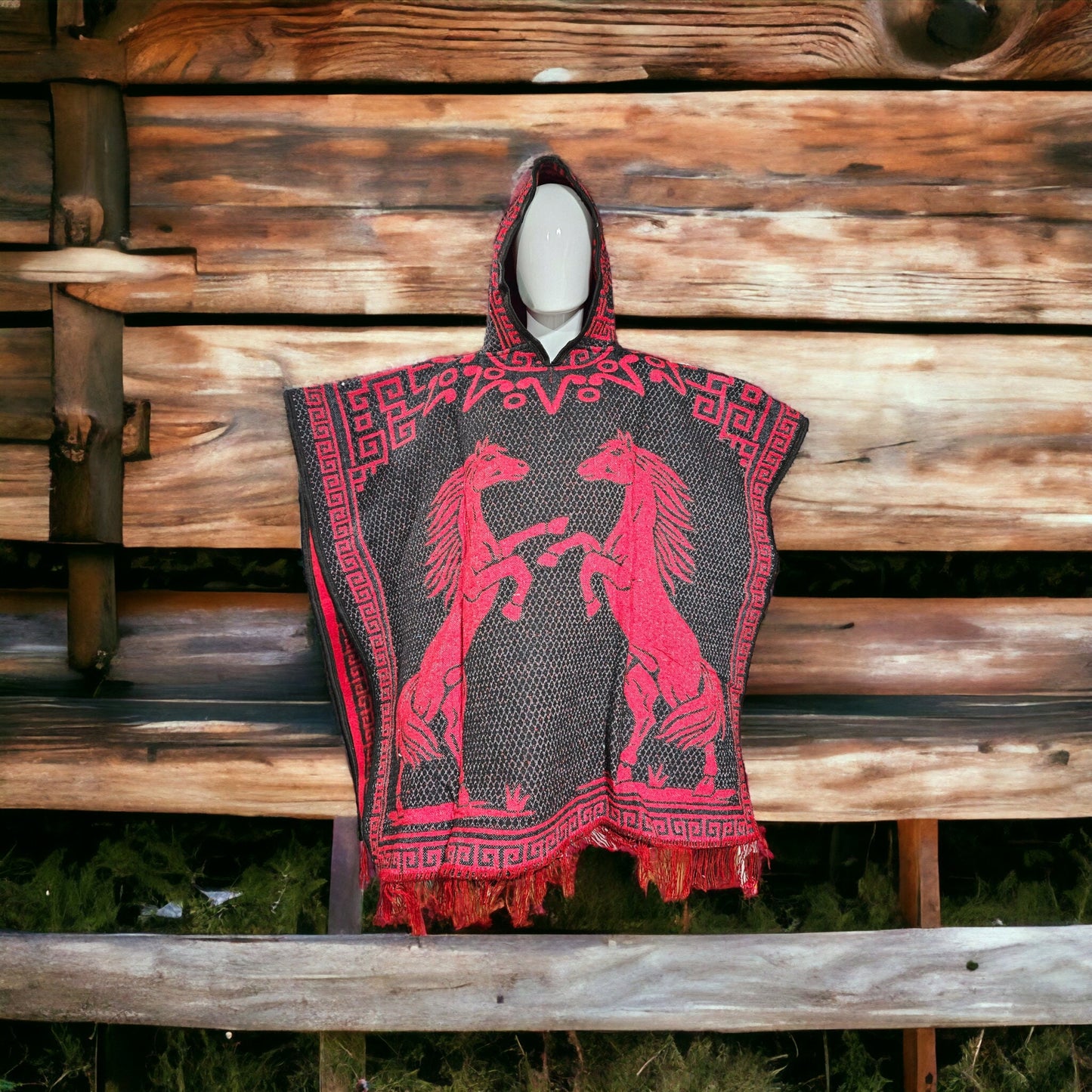 Ponche mexicano, gaban mexicano, horses poncho, western cowboy blanket, gift for him, rancho style